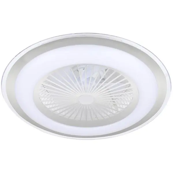 Milagro ML8503 Plafoniera LED ZONDA SILVER 48W z wentylatorem