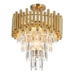 Milagro ML8806 Кристален Плафон MADISON GOLD 9xE14