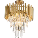 Milagro ML8806 Кристален Плафон MADISON GOLD 9xE14
