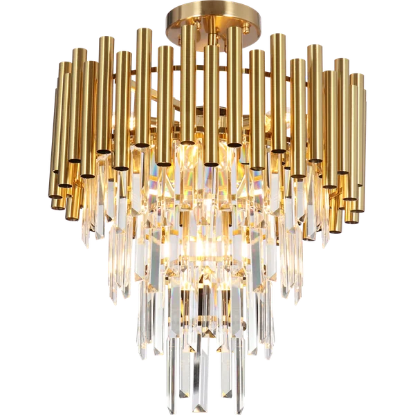 Milagro ML8806 Кристален Плафон MADISON GOLD 9xE14