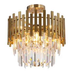 Milagro ML8810 Кристален Плафон ASPEN GOLD 6xE14
