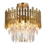 Milagro ML8810 Кристален Плафон ASPEN GOLD 6xE14