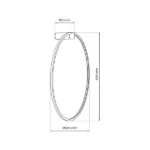 Milagro ML8850 Стенна LED лампа Saturno Black 25W