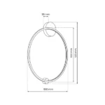 Milagro ML8858 LED плафон Saturno Black 25W
