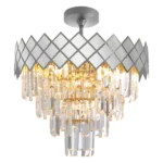 Milagro ML8888 Кристален Плафон CARISMA CHROME 9xE14