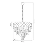 Milagro ML8889 CARISMA CHROME полилей 9xE14