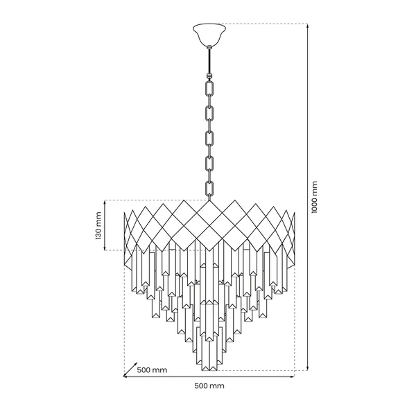 Milagro ML8889 CARISMA CHROME полилей 9xE14