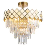 Milagro ML8891 Кристален Плафон CARISMA GOLD 9xE14