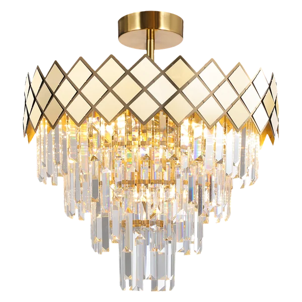 Milagro ML8891 Кристален Плафон CARISMA GOLD 9xE14