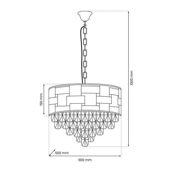 Milagro ML8895 LUXURIA полилей 9xE14