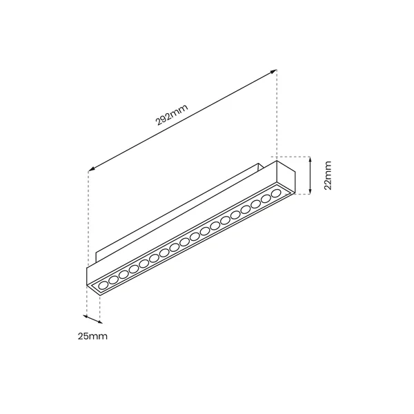 Milagro ML8926 МАГНИТНА ПИСТА 18W LED 3000K