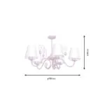 Milagro MLP1052 Полилей SARA PINK 5xE14