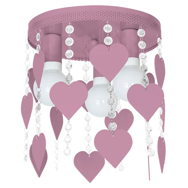 Milagro MLP1149 Плафон CORAZON VIOLET 3xE27