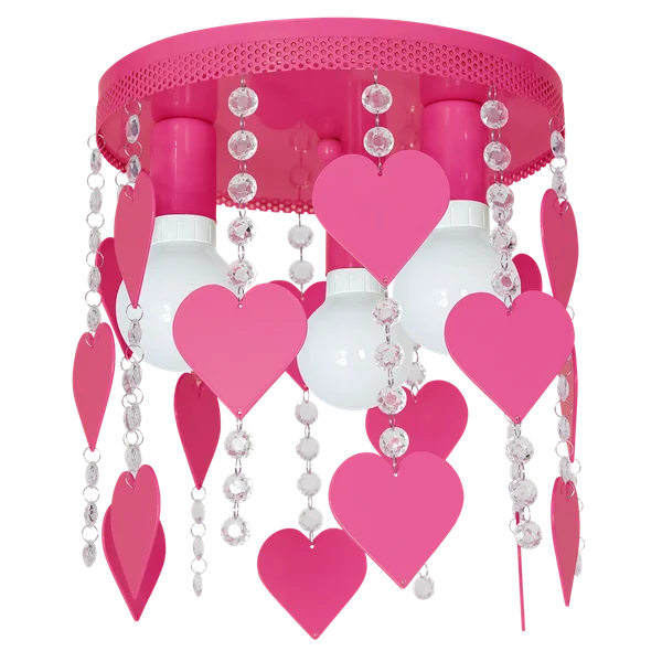 Milagro MLP1150 Плафон CORAZON PINK 3xE27