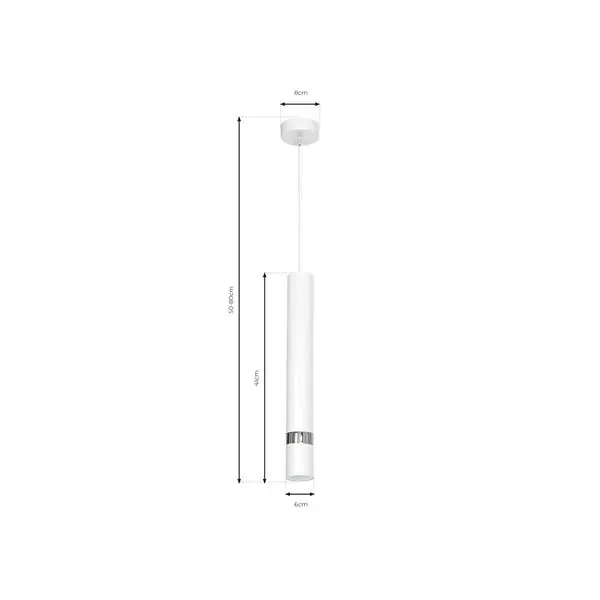 Milagro MLP1347 JOKER WHITE/CHROME висяща лампа 1xGU10