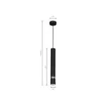 Milagro MLP1413 Lampa wisząca JOKER BLACK/CHROME 1xGU10