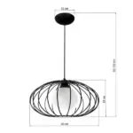 Milagro MLP4422 Висяща лампа KRONOS BLACK 1xE14