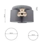 Milagro MLP4963 Плафон BEAR 3xE27