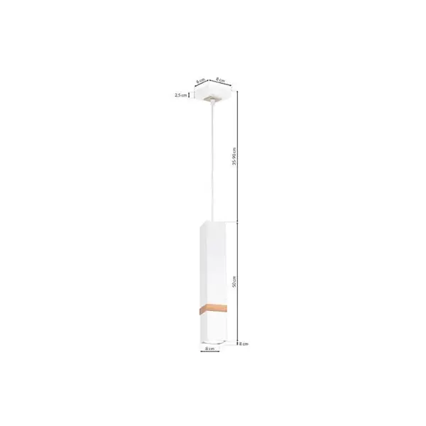 Milagro MLP5408 Висяща лампа VIDAR WHITE 1xGU10
