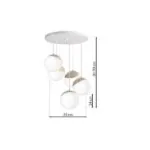 Milagro MLP5426 Висяща лампа SFERA WOOD 5xE14