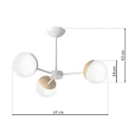 Milagro MLP5432 SFERA WOOD полилей 3xE14