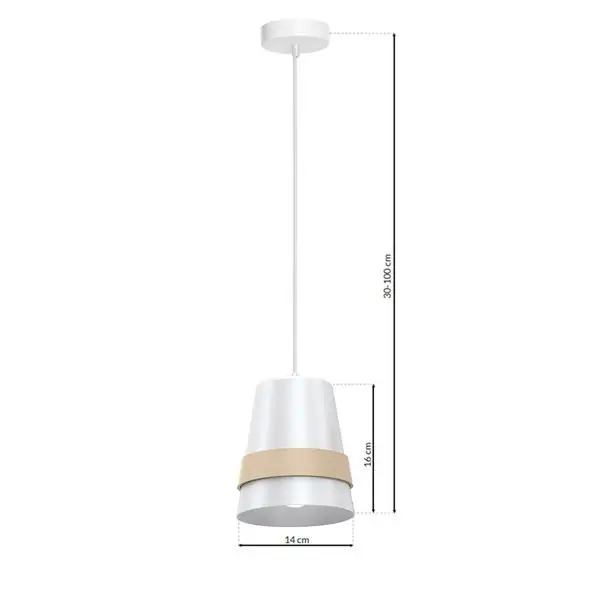 Milagro MLP5437 Висяща лампа VENEZIA WHITE 1xE27