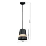 Milagro MLP5450 Висяща лампа VENEZIA BLACK 1xE27