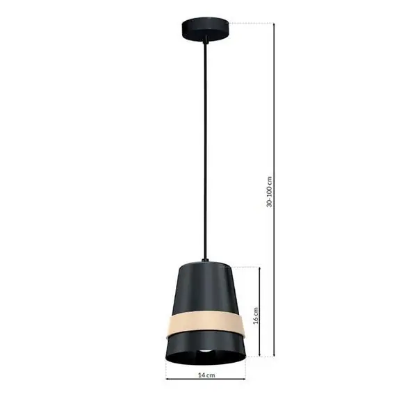 Milagro MLP5450 Висяща лампа VENEZIA BLACK 1xE27