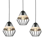 Milagro MLP5525 Висяща лампа CLIFF BLACK 3xE27