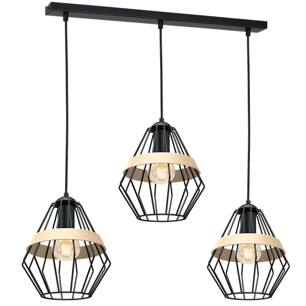 Milagro MLP5525 Висяща лампа CLIFF BLACK 3xE27