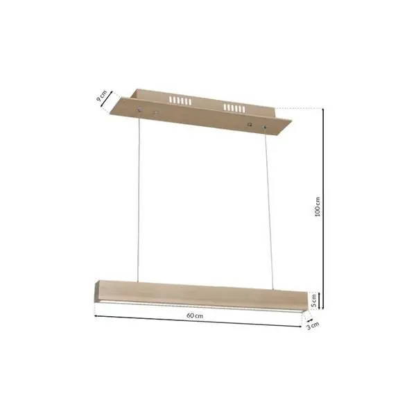 Milagro MLP567 Висяща LED лампа TIMBER 12W