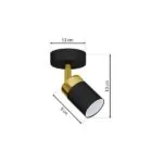 Milagro MLP6123 JOKER BLACK/GOLD аплик 1xGU10
