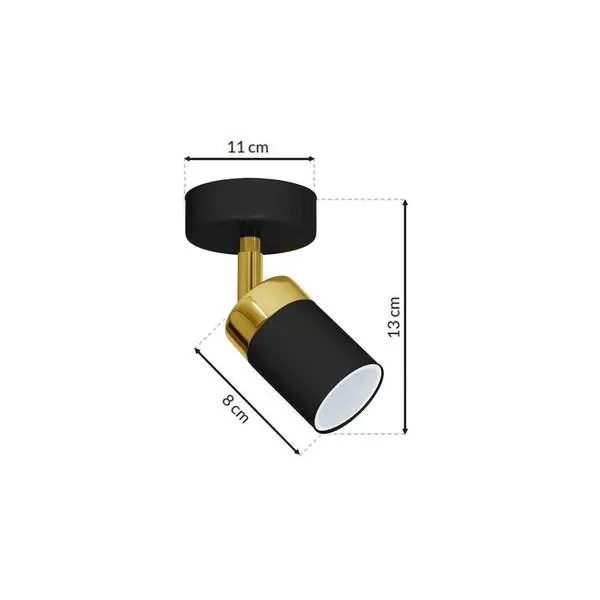 Milagro MLP6123 JOKER BLACK/GOLD аплик 1xGU10