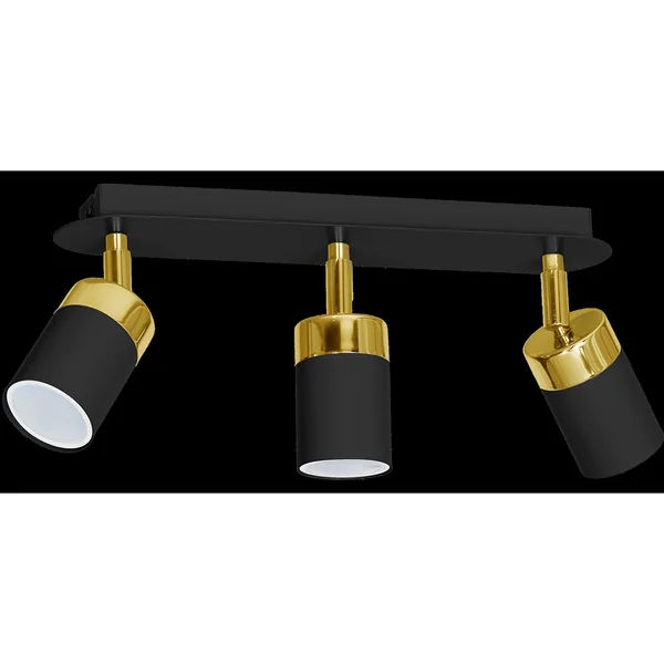 Milagro MLP6125 Плафон JOKER BLACK/GOLD 3xGU10