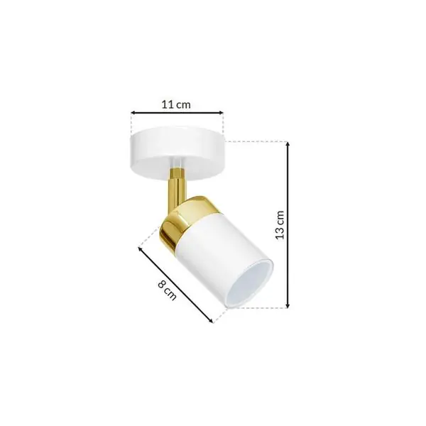 Milagro MLP6128 JOKER WHITE/GOLD 1xGU10 аплик
