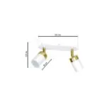 Milagro MLP6129 JOKER WHITE/GOLD Плафониера 2xGU10