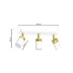 Milagro MLP6130 Плафон JOKER WHITE/GOLD 3xGU10