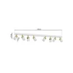 Milagro MLP6132 JOKER WHITE/GOLD Спот 8xGU10