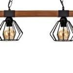 Milagro MLP6192 Висяща лампа ULF BLACK/WOOD 2xE27
