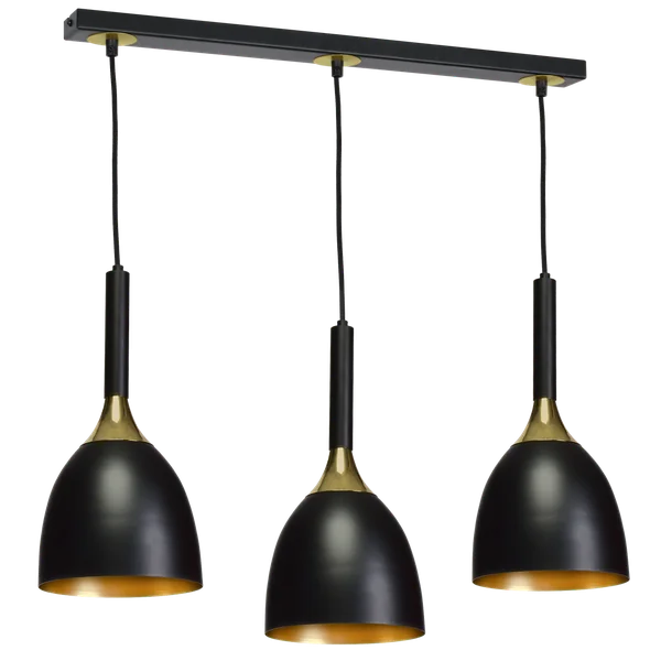 Milagro MLP6222 Висяща лампа CLARK BLACK/GOLD 3xE27