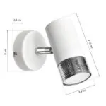 Milagro MLP6225 DANI WHITE/CHROME аплик 1xGU10