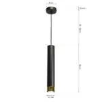 Milagro MLP6239 Висяща лампа DANI BLACK/GOLD 1xGU10