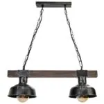 Milagro MLP6242 Висяща лампа FARO BLACK/WOOD 2xE27