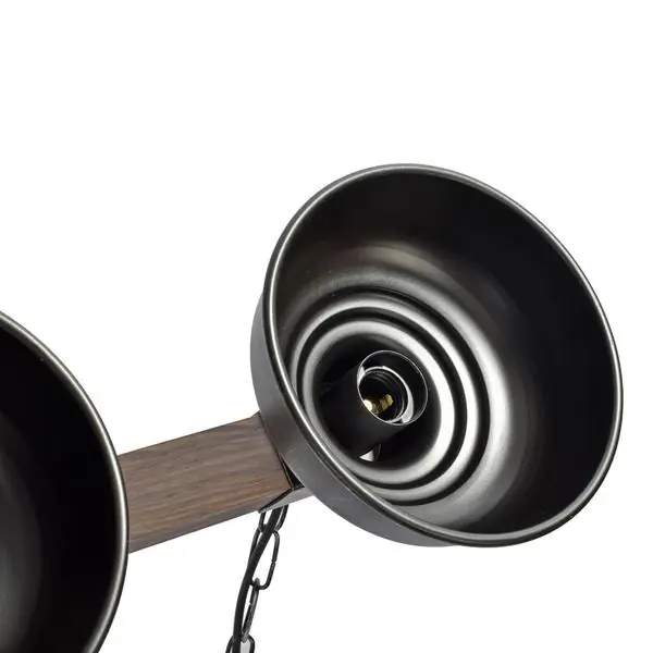 Milagro MLP6243 Висяща лампа FARO BLACK/WOOD 3xE27