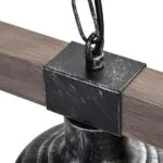 Milagro MLP6243 Висяща лампа FARO BLACK/WOOD 3xE27