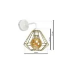 Milagro MLP6265 LUPO WHITE/GOLD аплик 1xE27