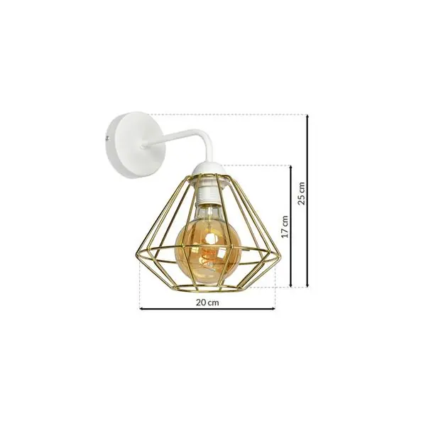 Milagro MLP6265 LUPO WHITE/GOLD аплик 1xE27