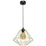 Milagro MLP6270 Висяща лампа LUPO BLACK/GOLD 1xE27