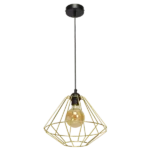 Milagro MLP6270 Висяща лампа LUPO BLACK/GOLD 1xE27