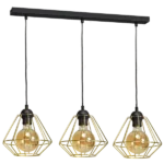 Milagro MLP6271 Висяща лампа LUPO BLACK/GOLD 3xE27